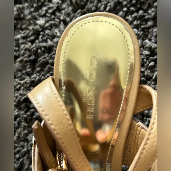 COACH gold heels size 7!  Good condition! - Picture 5 of 5